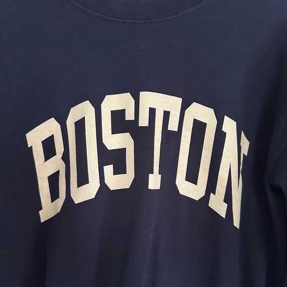 Women’s Navy SMALL Boston Crew neck Sweatshirt - Picture 2 of 5